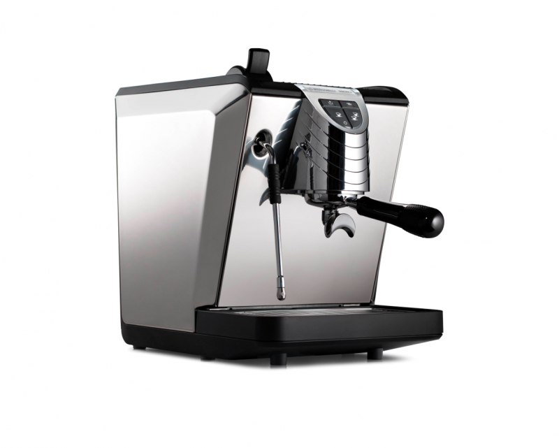 Oscar II Espresso Machine in Black, Front Side View